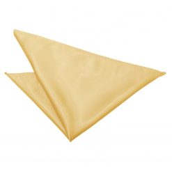 Pale Yellow Satin Pocket Square