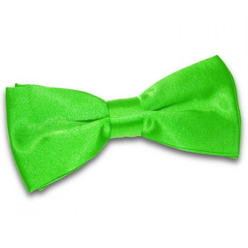 Apple Green Satin Pre-Tied Bow Tie
