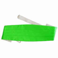 Apple Green Satin Slim Tie