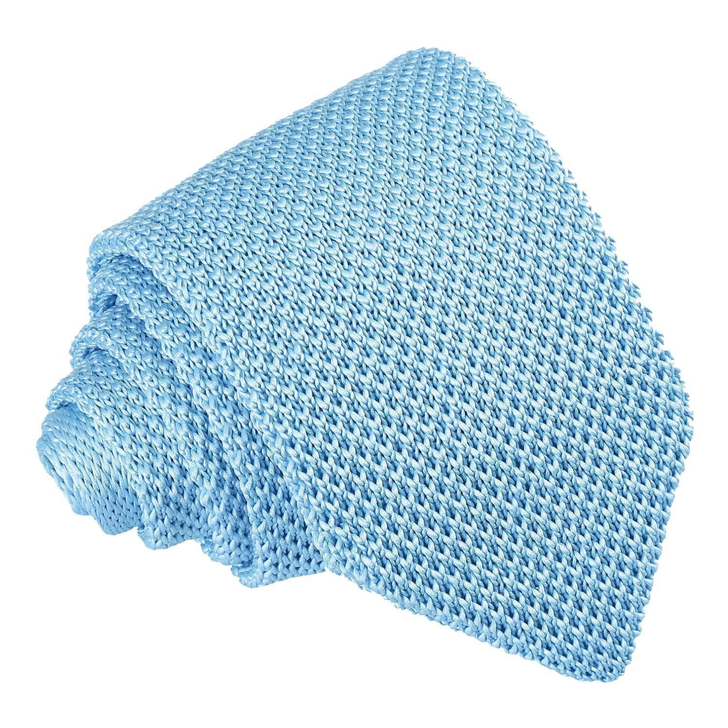 Baby Blue Knitted Slim Tie Baby Blue Knitted Slim Tie