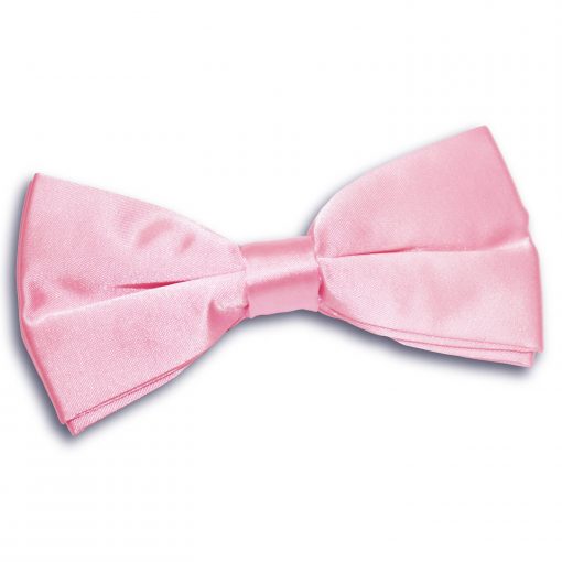 Baby Pink Satin Pre-Tied Bow Tie