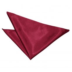 Burgundy Satin Pocket Square