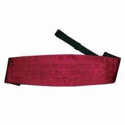 Burgundy Satin Pre-Folded Pocket Square Fold