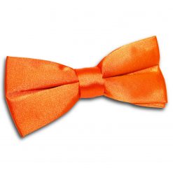 Burnt Orange Satin Pre-Folded Pocket Square Fold