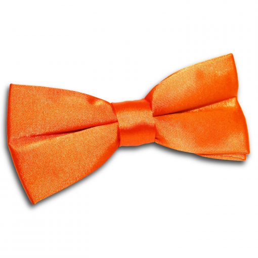 Burnt Orange Satin Pre-Tied Thistle Bow Tie