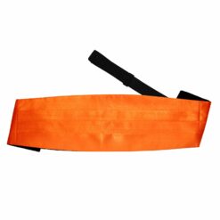 Burnt Orange Satin Pre-Folded Pocket Square Fold