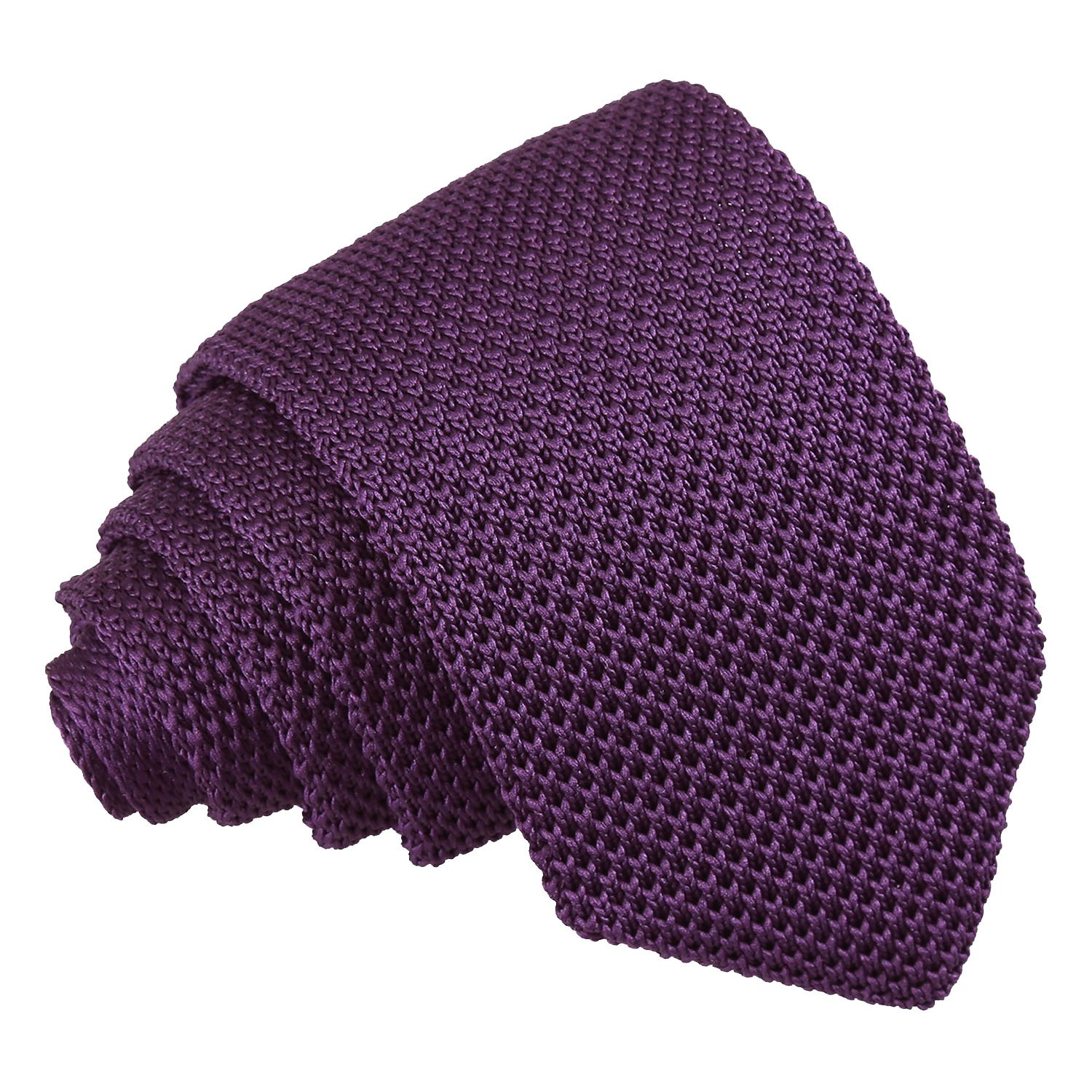 Cadbury Purple Knitted Slim Tie Cadbury Purple Knitted Slim Tie