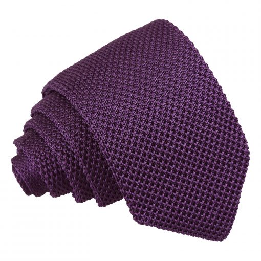 Cadbury Purple Knitted Slim Tie