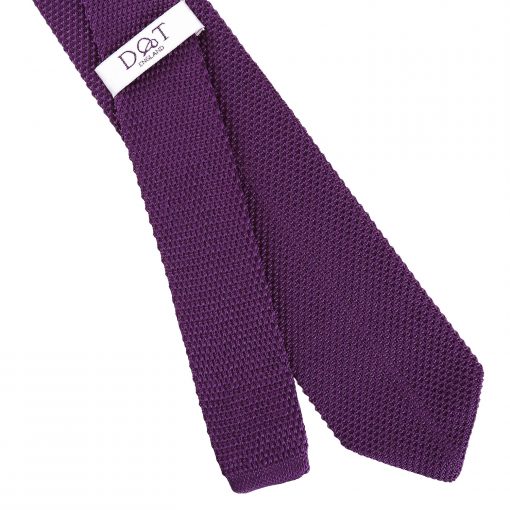 Cadbury Purple Knitted Slim Tie