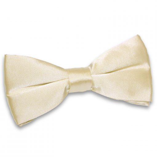 Champagne Satin Pre-Tied Bow Tie