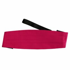 Crimson Red Satin Clip On Tie