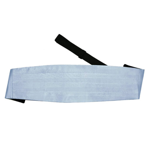 Dusty Blue Satin Cummerbund