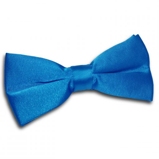 Electric Blue Satin Pre-Tied Bow Tie