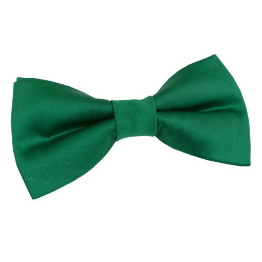 Emerald Green Satin Pre-Tied Thistle Bow Tie