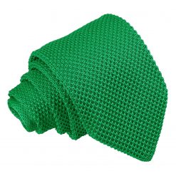 Forest Green Knitted Slim Tie