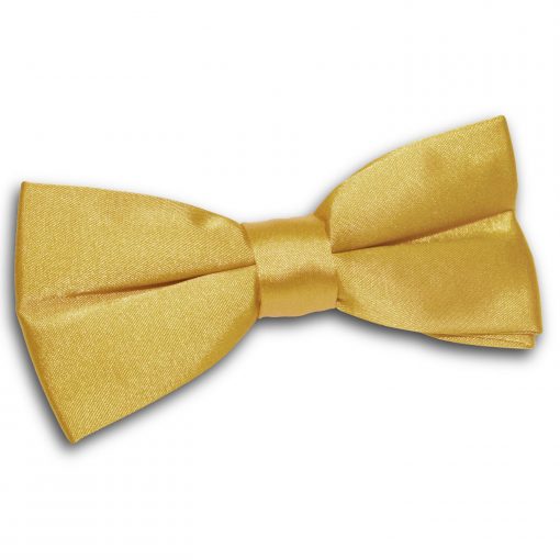 Gold Satin Pre-Tied Thistle Bow Tie