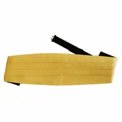 Gold Plain Satin Cummerbund