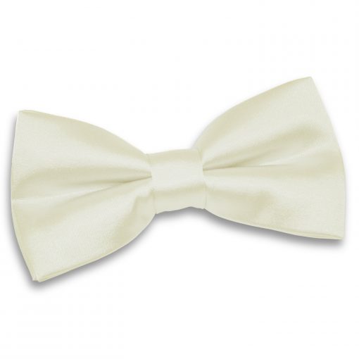 Ivory Satin Pre-Tied Bow Tie