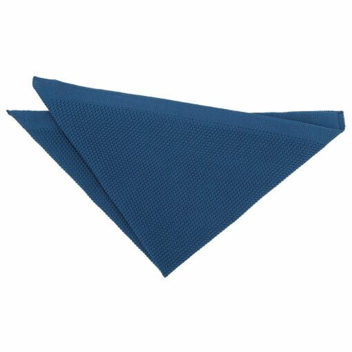 Cerulean Blue Knitted Pocket Square