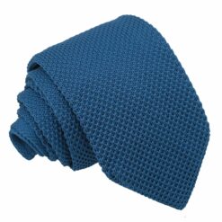 Cerulean Blue Knitted Slim Tie