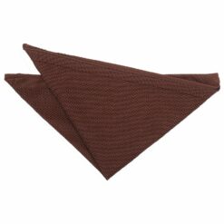 Chocolate Brown Knitted Pocket Square