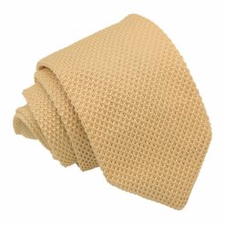 Lemon Yellow Knitted Slim Tie