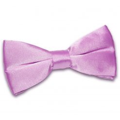 Lilac Satin Pre-Tied Thistle Bow Tie