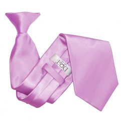 Lilac Satin Clip On Tie