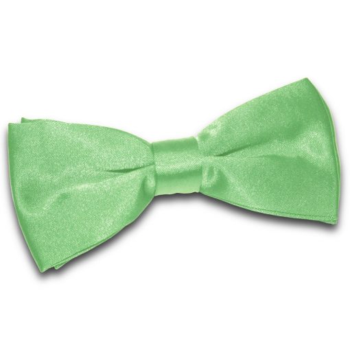 Lime Green Satin Pre-Tied Bow Tie