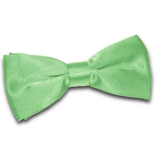 Lime Green Satin Pre-Tied Thistle Bow Tie