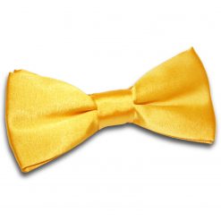 Marigold Satin Pre-Tied Thistle Bow Tie