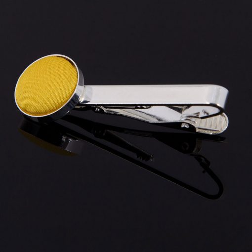 Marigold Satin Inlay Tie Clip