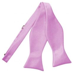 Lilac Satin Self Tie Bow Tie