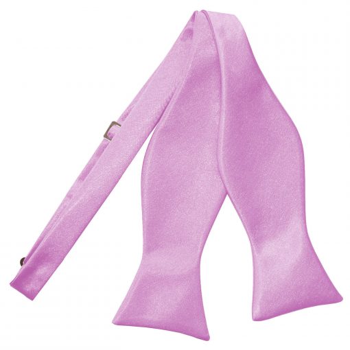 Lilac Satin Self Tie Bow Tie