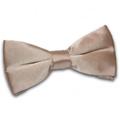 Mocha Brown Satin Pre-Tied Thistle Bow Tie