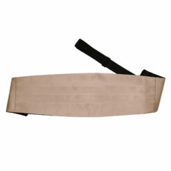 Mocha Brown Plain Satin Cummerbund