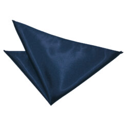 Navy Blue Satin Pocket Square