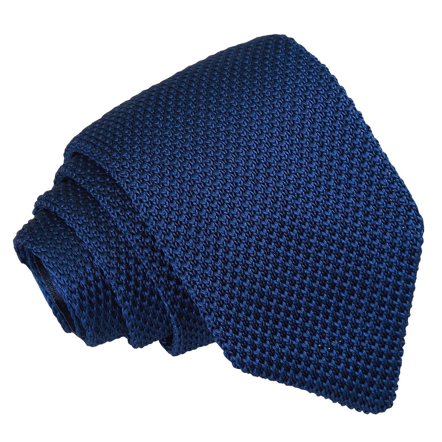 Navy Blue Knitted Slim Tie Navy Blue Knitted Slim Tie