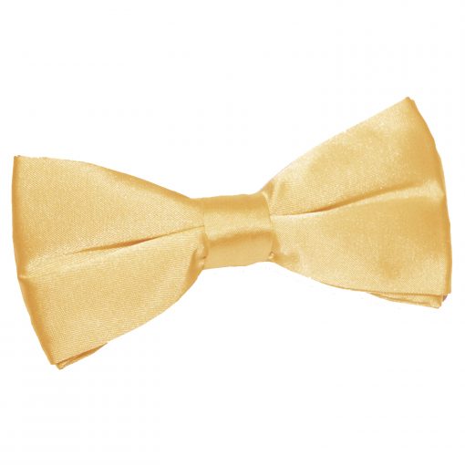 Pale Yellow Satin Pre-Tied Bow Tie