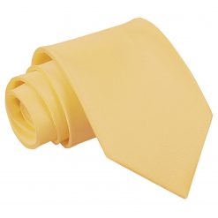 Pale Yellow Satin Classic Tie