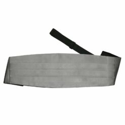 Platinum Plain Satin Cummerbund