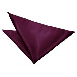 Plum Satin Pocket Square