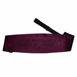 Plum Satin Pre-Tied Bow Tie