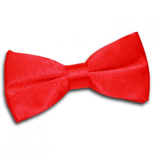 Red Satin Pre-Tied Thistle Bow Tie