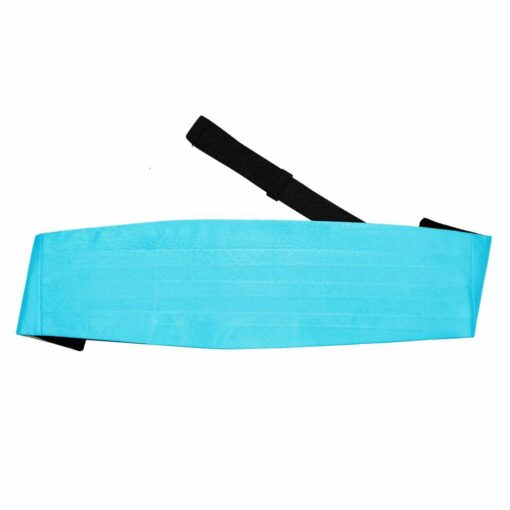 Robin's Egg Blue Satin Cummerbund