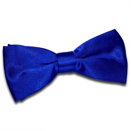 Royal Blue Satin Pre-Tied Thistle Bow Tie