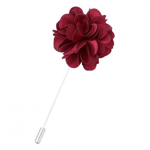 White Satin Lapel Pin
