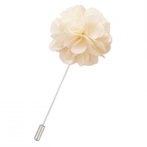 White Satin Lapel Pin