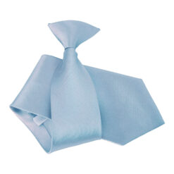 Dusty Blue Satin Clip On Tie