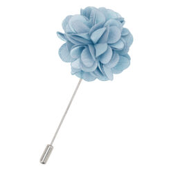 Dusty Blue Satin Lapel Pin